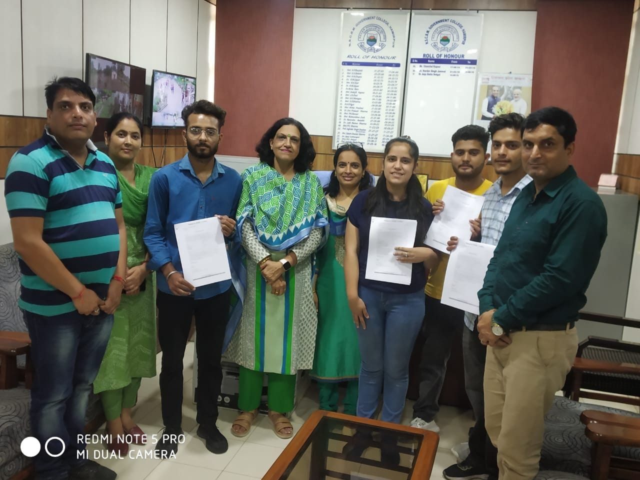 Four students of Hamirpur College selected for the job