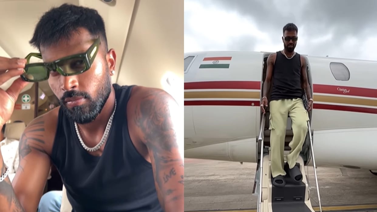 Hardik Pandya shows his life in a video from private jet to bowling practice and son care