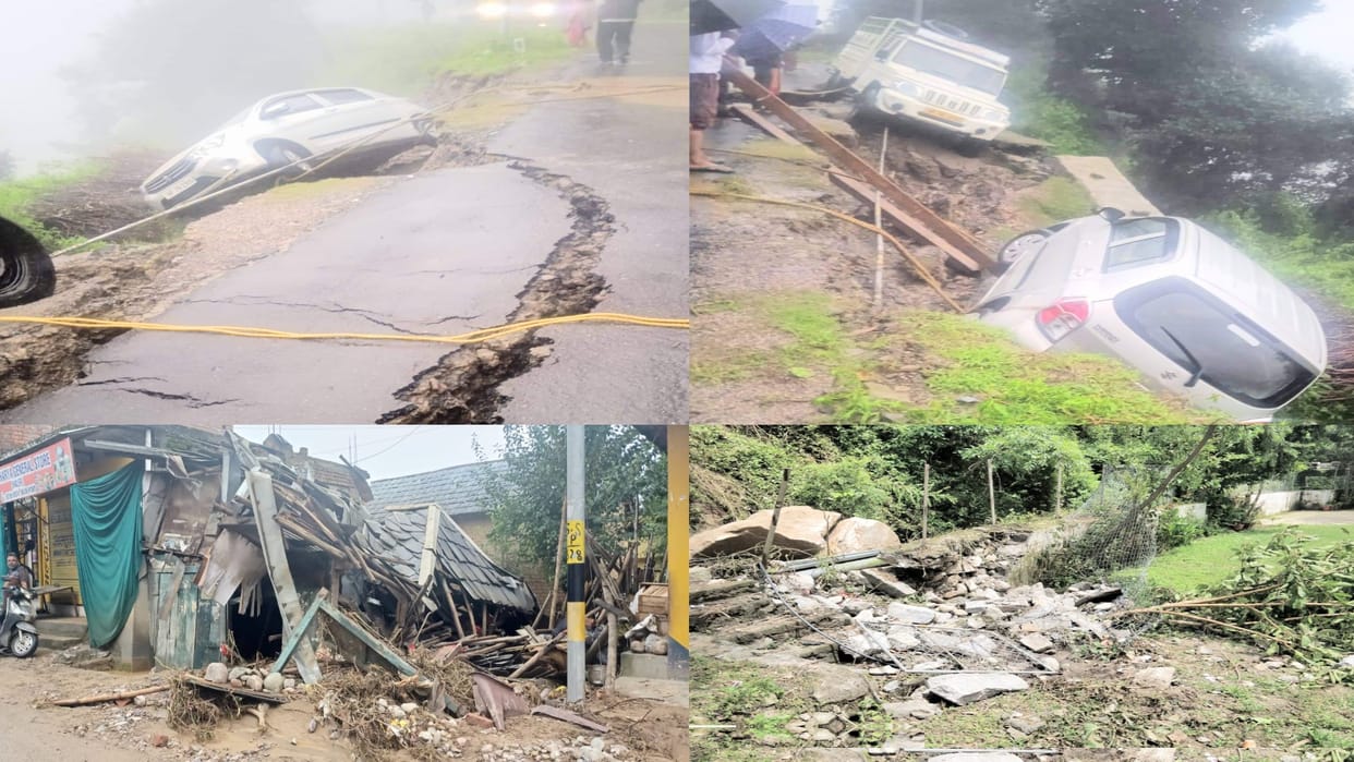 Himachal Weather, heavy Rain continues to wreak havoc in Himachal, bridge shed in Churah, 147 roads stalled in