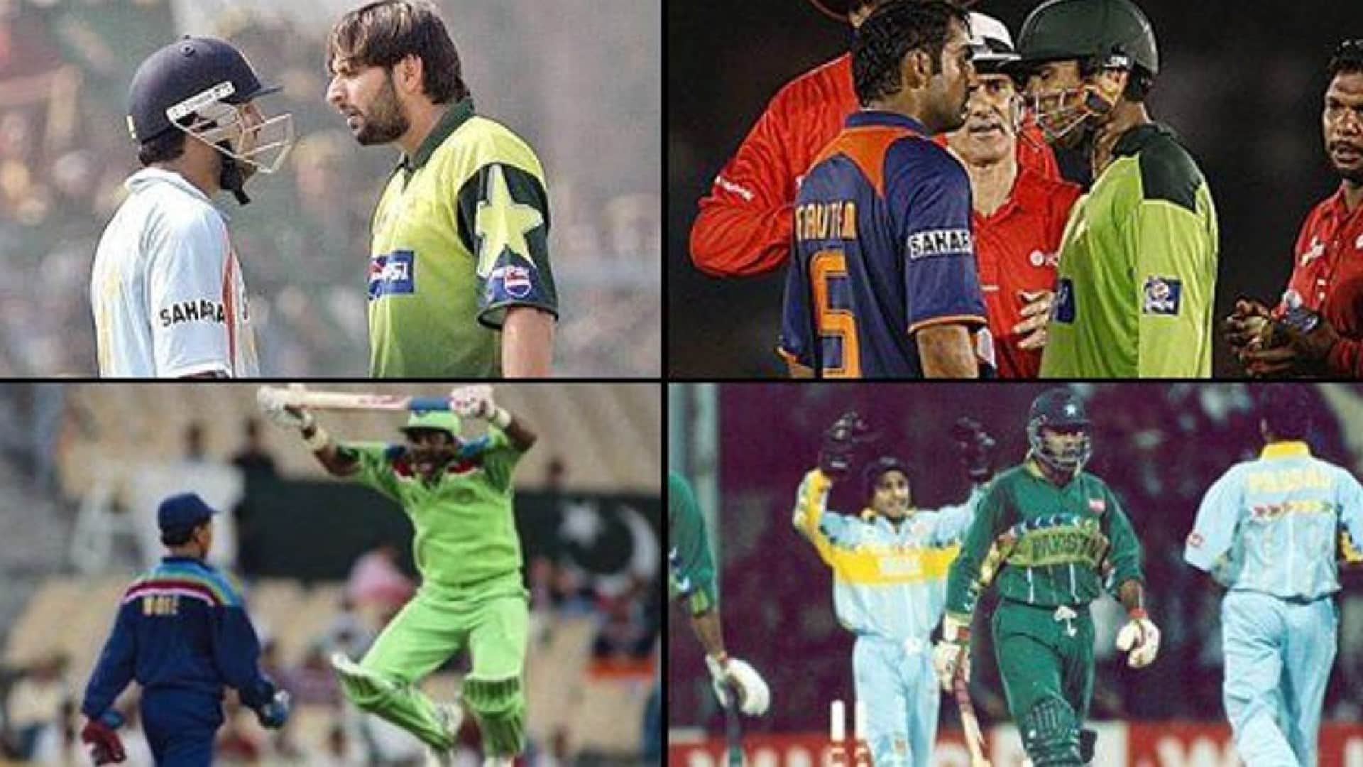 IND vs PAK Venkatesh Aamir sohail Afridi Gambhir Harbhajan Akhtar six time when India Pakistan players clashed