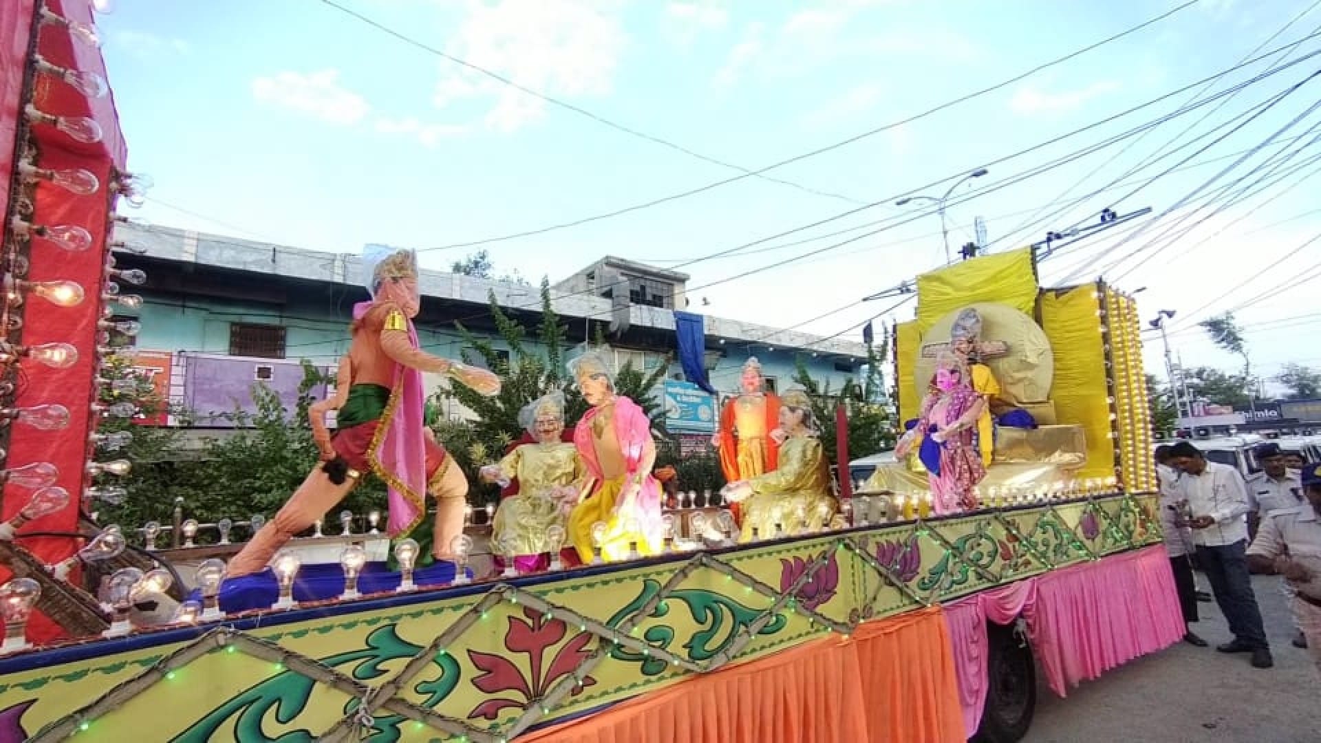 The royal ride of Baba Mangalnath came out with pomp in Shajapur, the band-tashes resonated fiercely