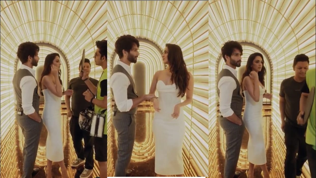 kiara advani shahid kapoor fun with makeup artists watch Hilarious video