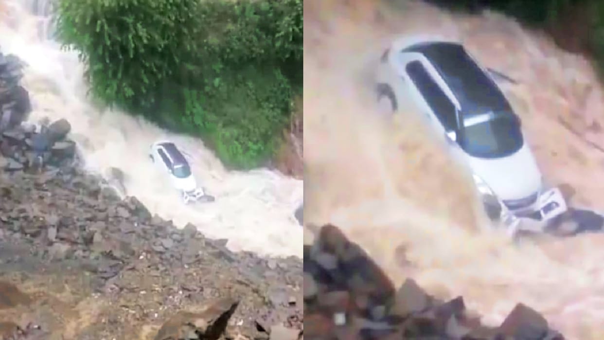 Youth died due to flowing in Markanda river, car swept away into khad in Shillai