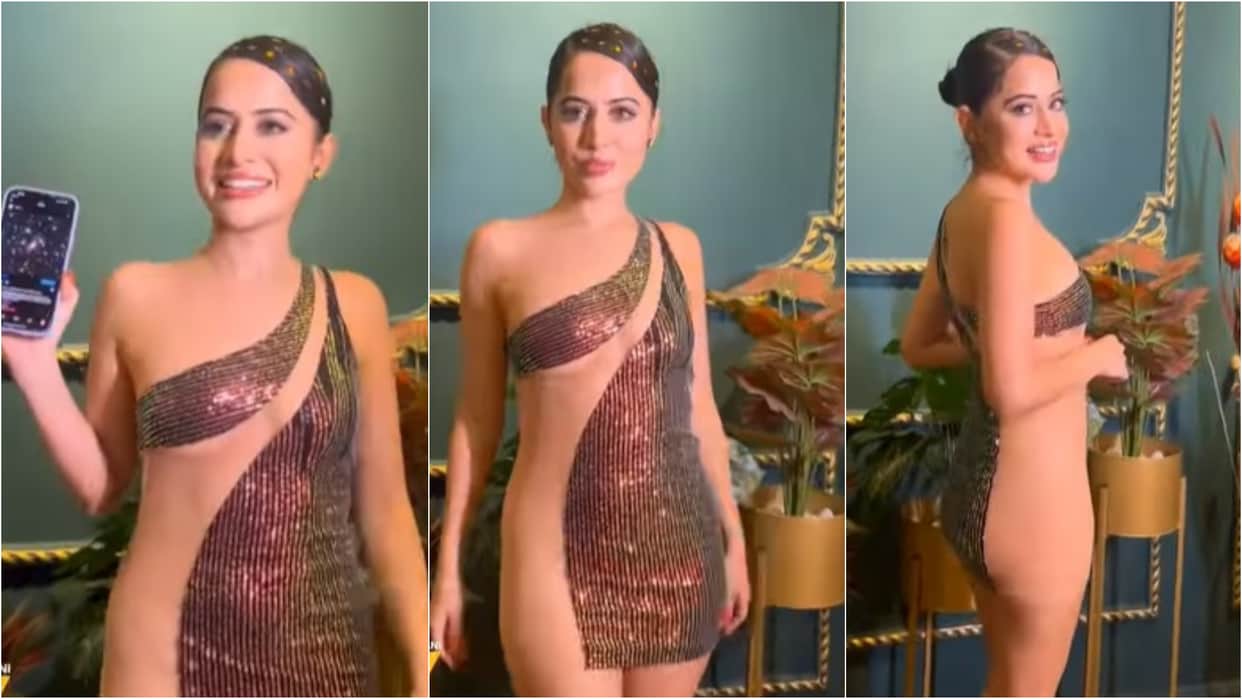 Urfi Javed kept her promise and Spotted Wearing a Galaxy style dress, netizens said they don’t like her look