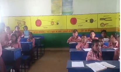 mid day meal in sonbhadra childrens said we eat bread with salt video viral