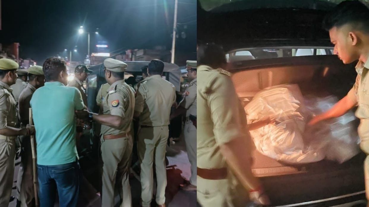 Lucknow Police arrested people who drink wine on roads.