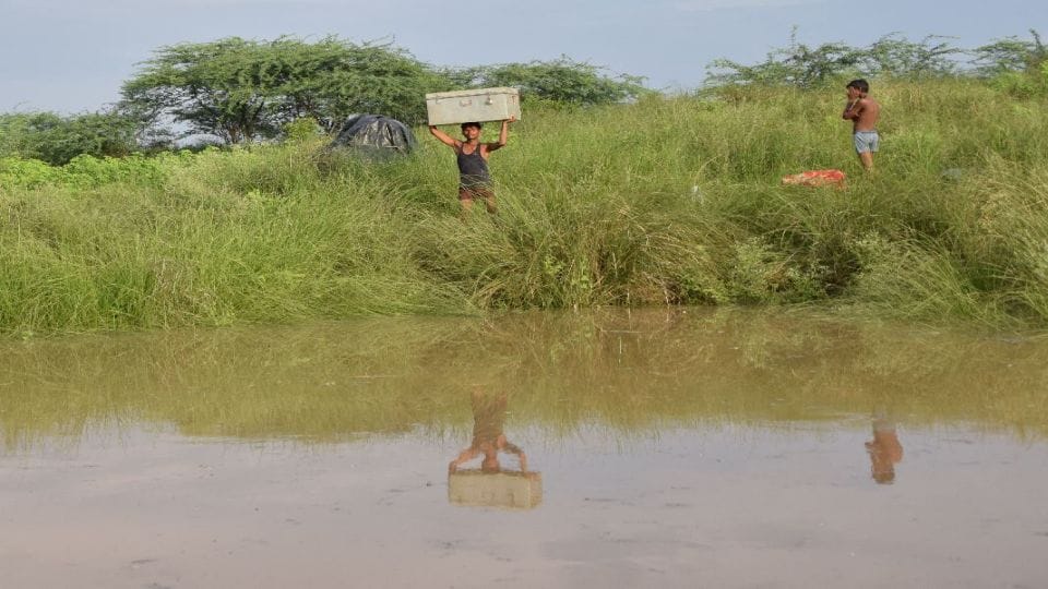 chambal flood hit pura bhagwan village of bah agra
