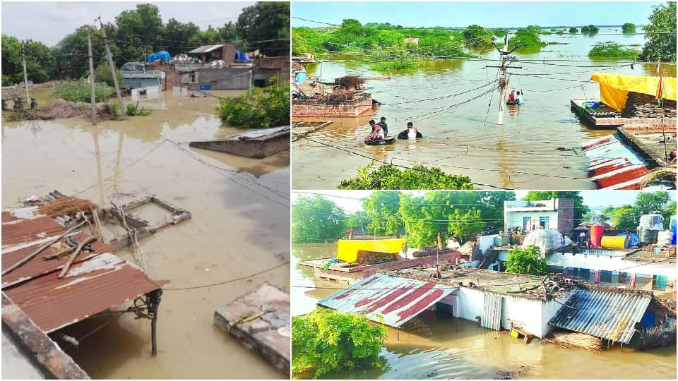 Chambal floods caused a loss of Rs 85.09 lakh bah agra news