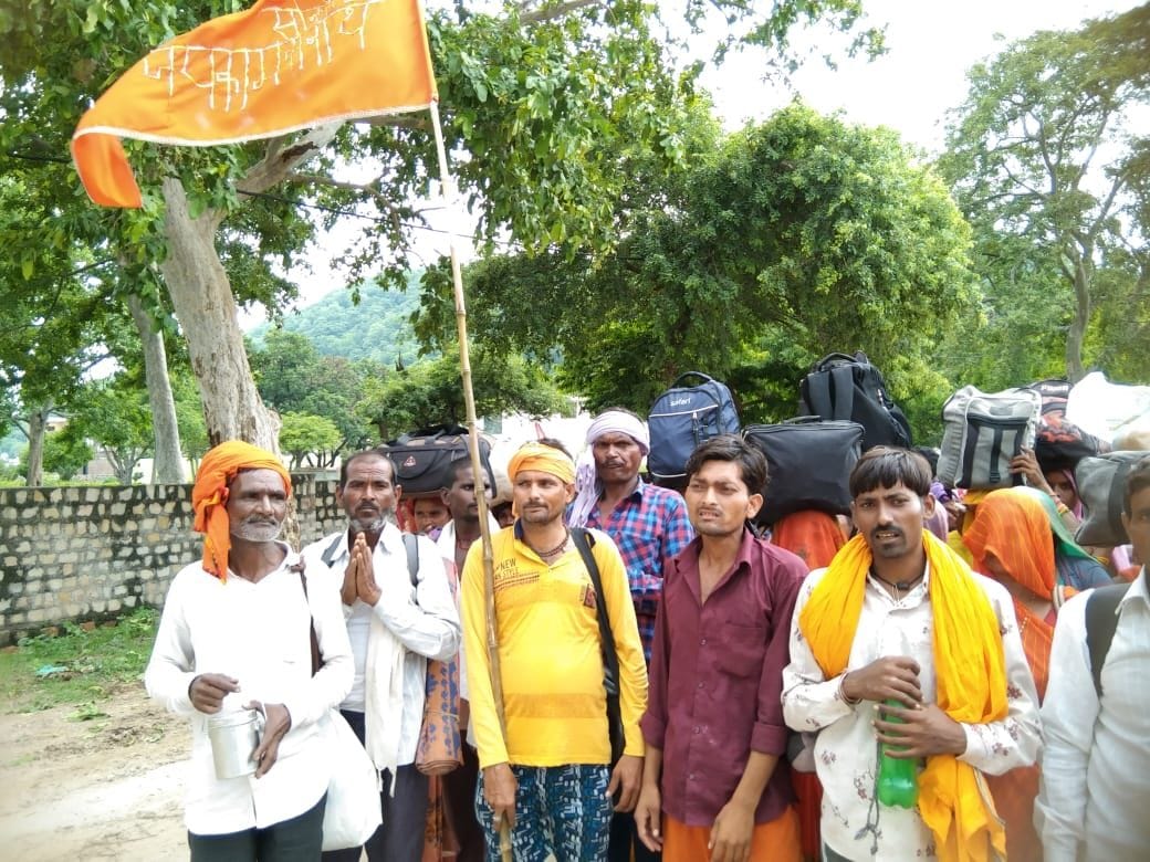 Chitrakoot: Devotees started reaching Dharmanagari two days ago, three hearts will run fair on Bhadai Amavasya