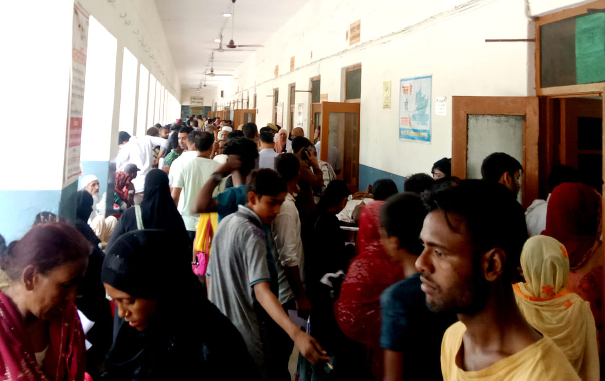 More than five thousand patients arrived in three days