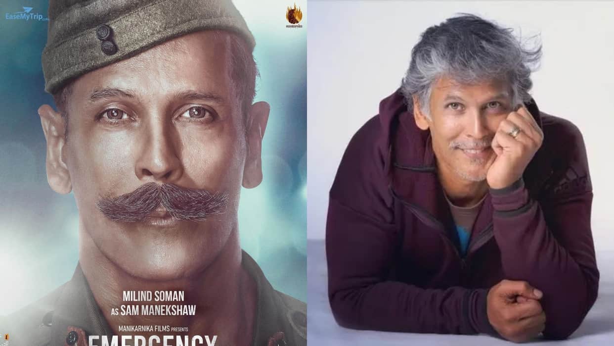 Milind Soman First look revealed from kangana ranaut emergency actor to play field marshal sam manekshaw