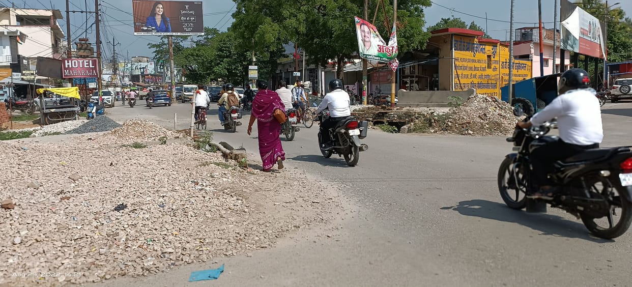 Still the road is dilapidated