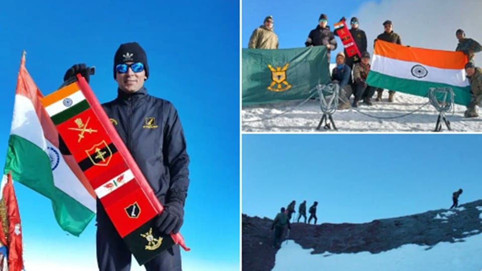 Indian Army Scales 6000m High Mt Stok Kangri To Commemorate Azadi Ka Amrit Mahotsav