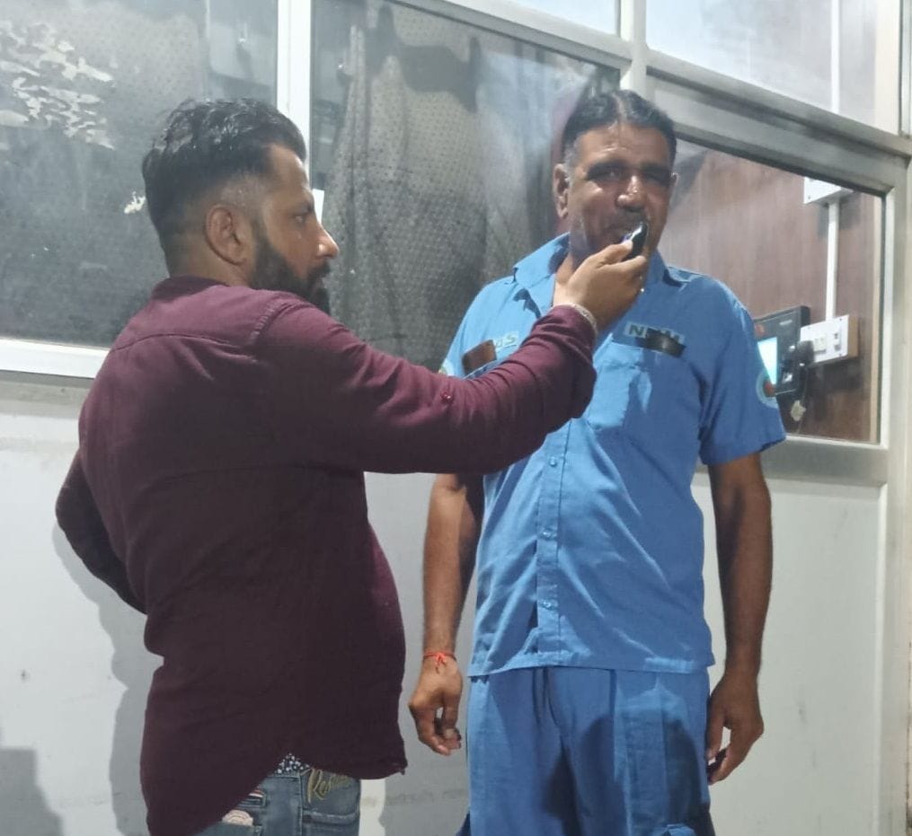 Now before night duty, employees will be examined with breath analyzer