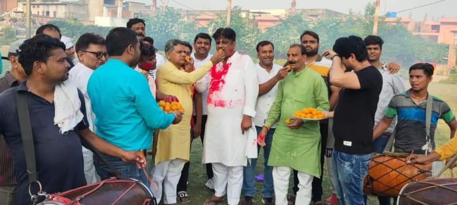Celebrated Bhupendra Choudhary on being made BJP state president
