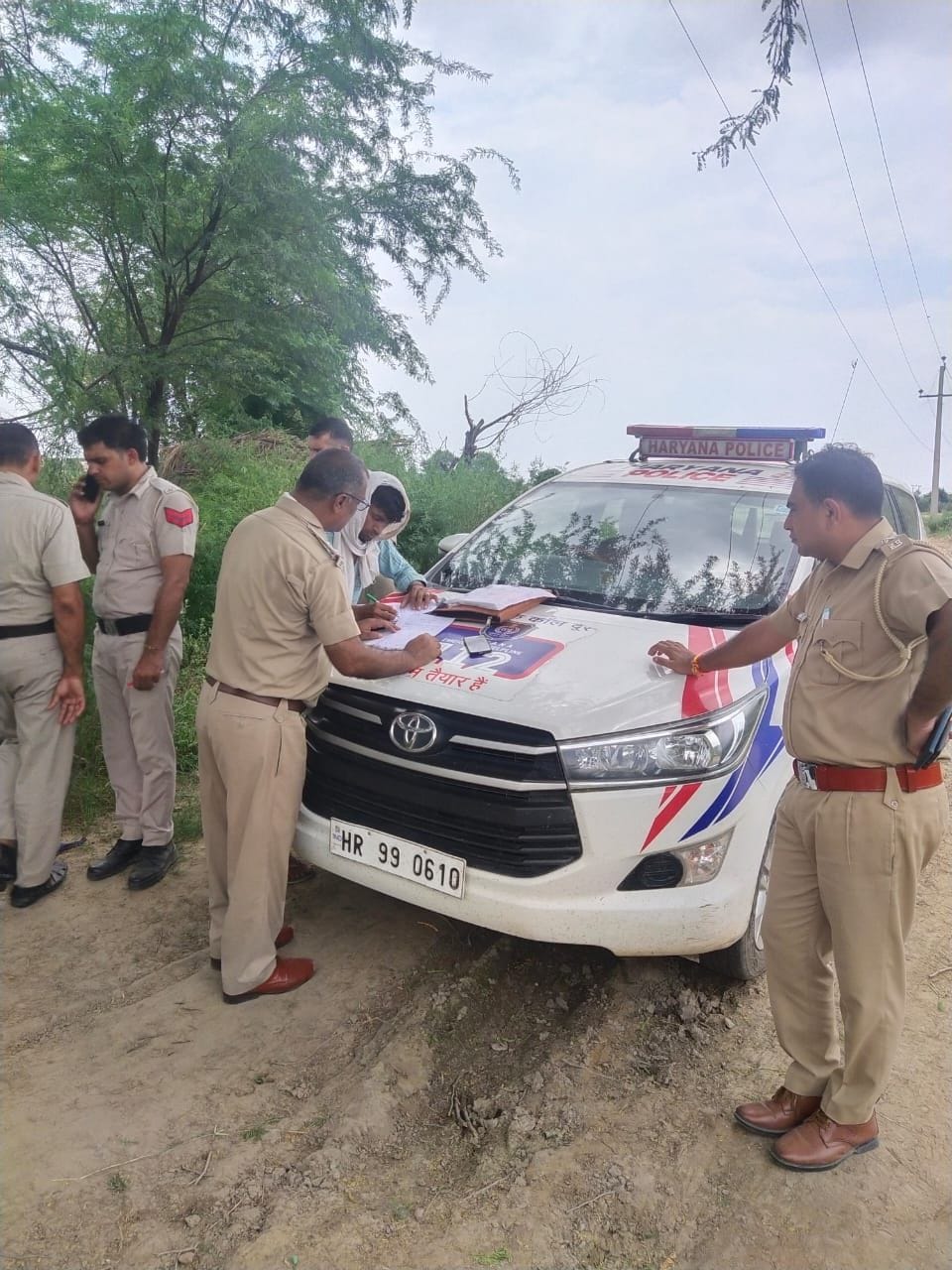 The dead body of the young man was found in field in Rohtak