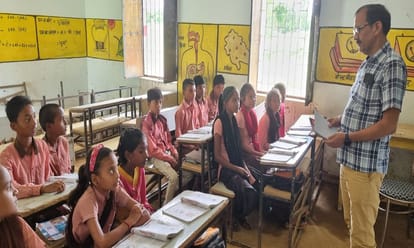Mid Day Meal Principal suspended for serving salt bread to children notice to assistant teachers