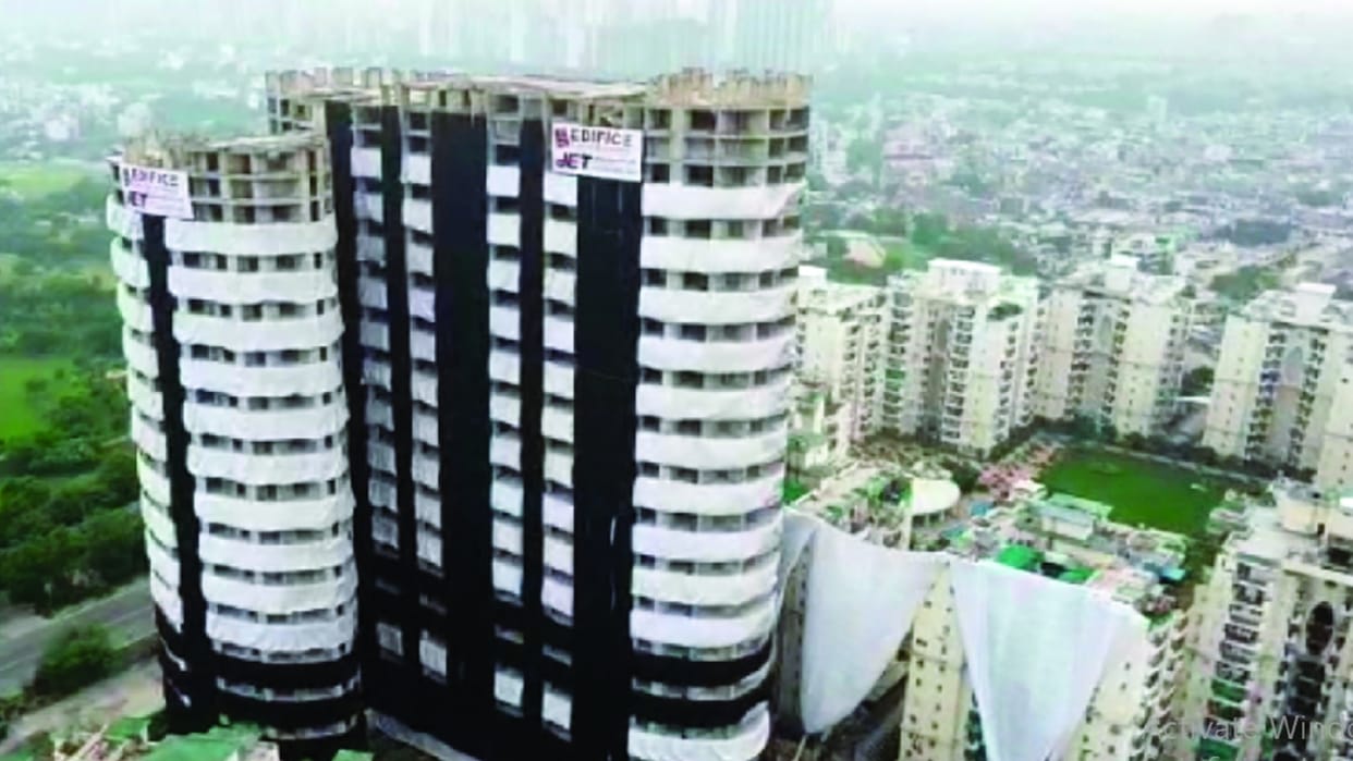 Noida : In just 12 seconds the twin towers of Supertech will be grounded