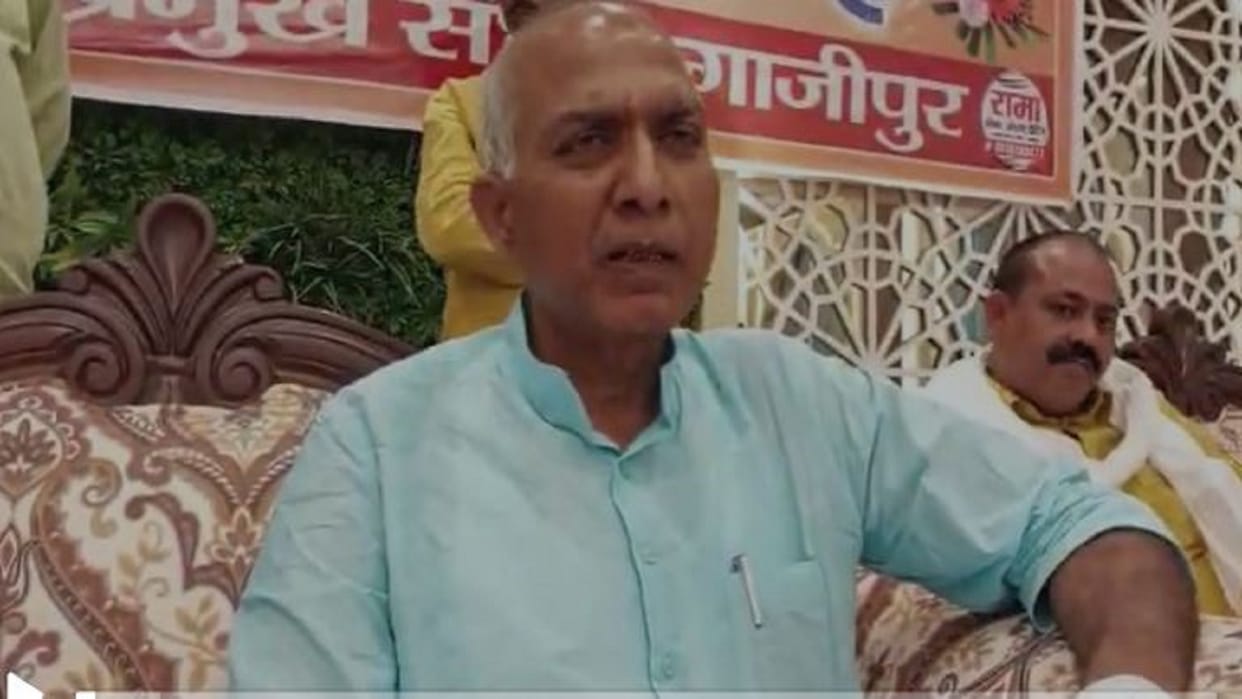 Vidyasagar Sonkar targets on Akhilesh yadav in ghazipur said he has no work to do