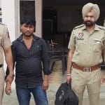 पंजाब पुलिस की गिरफ्त में चोरी का आरोपी