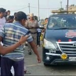 मौके पर पहुंची पुलिस।