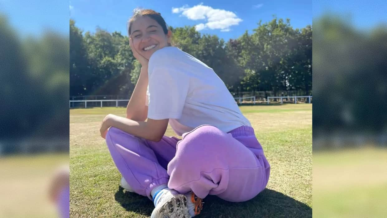 Chakda xpress actress anushka sharma shared latest pictures from england