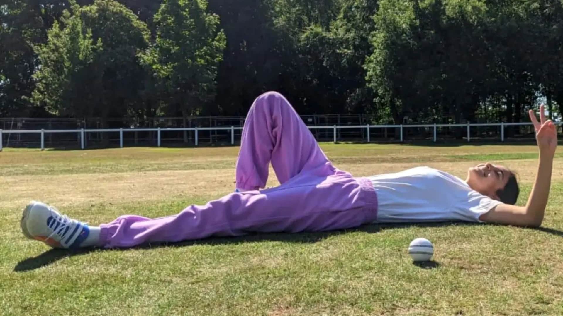 Chakda xpress actress anushka sharma shared latest pictures from england