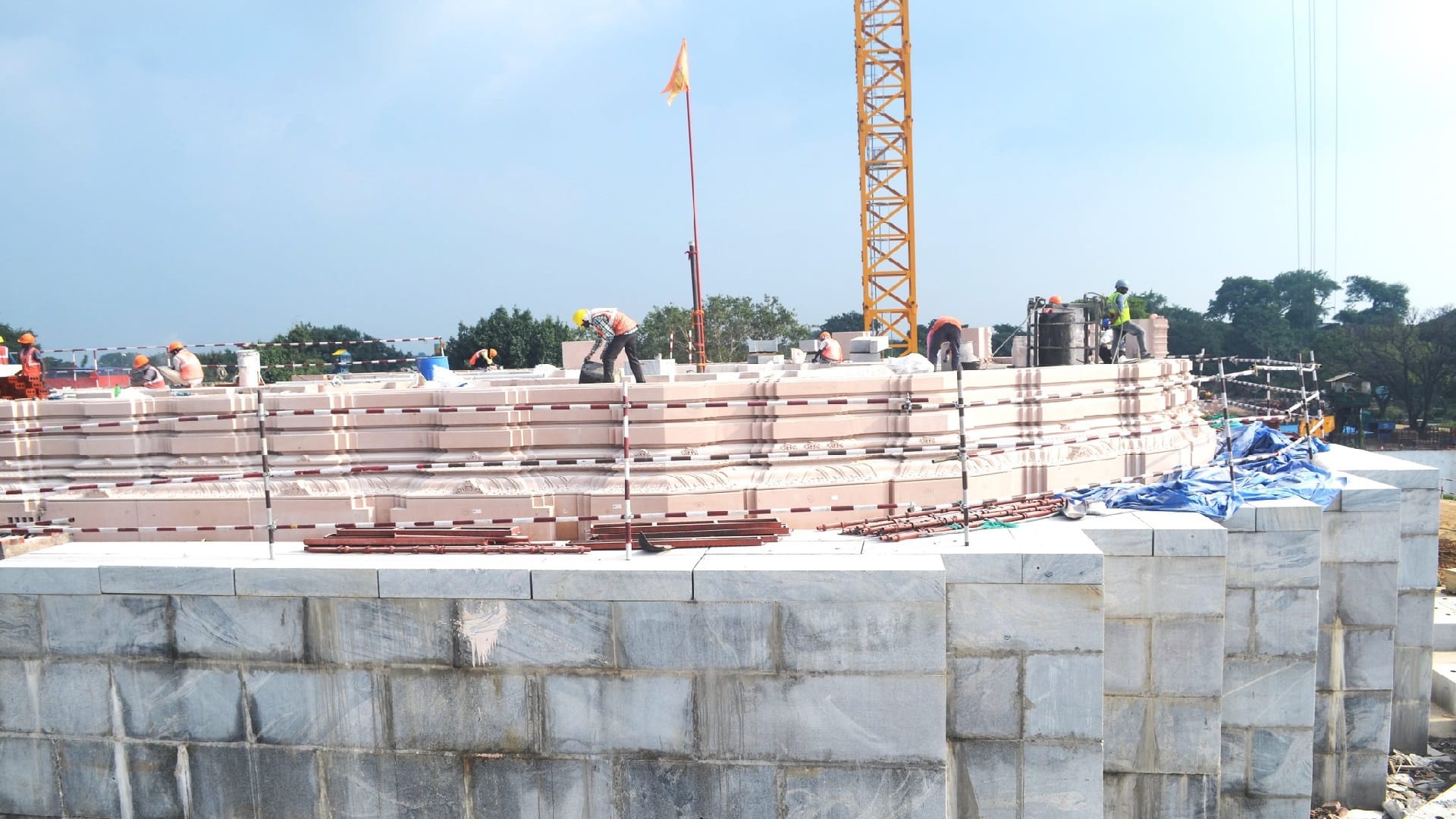 40 percent work of ram temple construction completed.