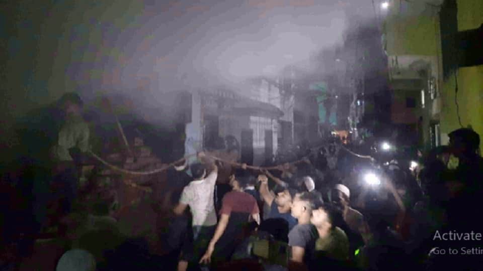 moradabad fire Ayaz said that the mother, wife and both children died in 25 minutes.