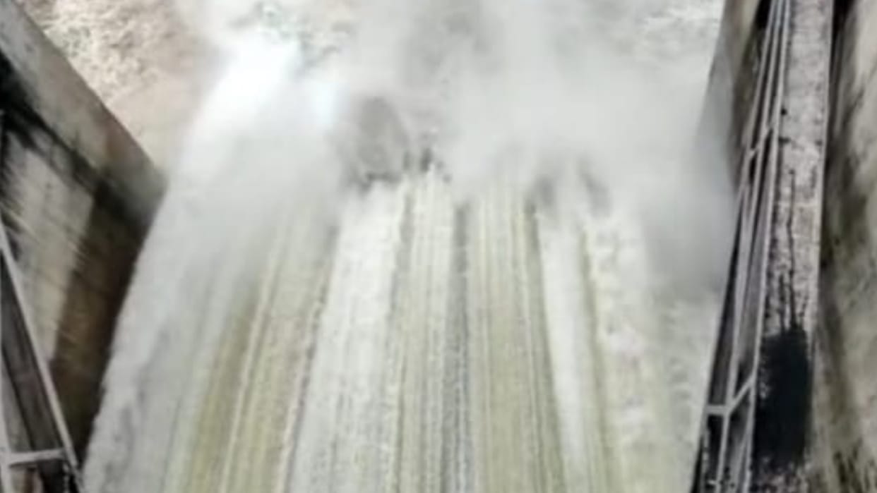 Two gates have been opened after filling water in Bisalpur dam of Rajasthan