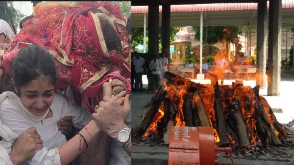 People gathered at funeral of Sonali Phogat, daughter give shoulder