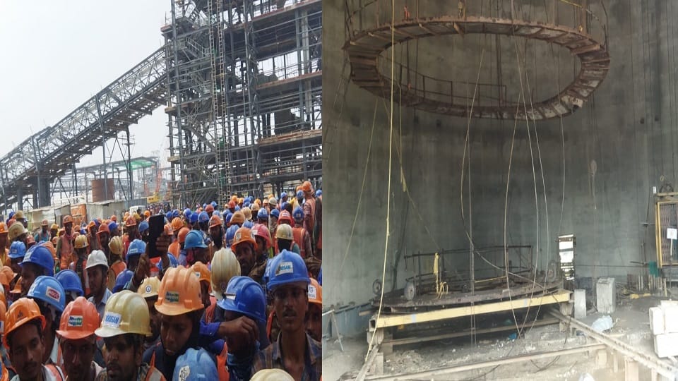 Big Accident in Jawahar Thermal Project Etah one workers died and other injured