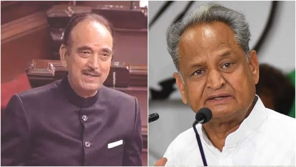 Congress Leader Ghulam Nabi Azad Resigns Rajasthan CM Ashok Gehlot