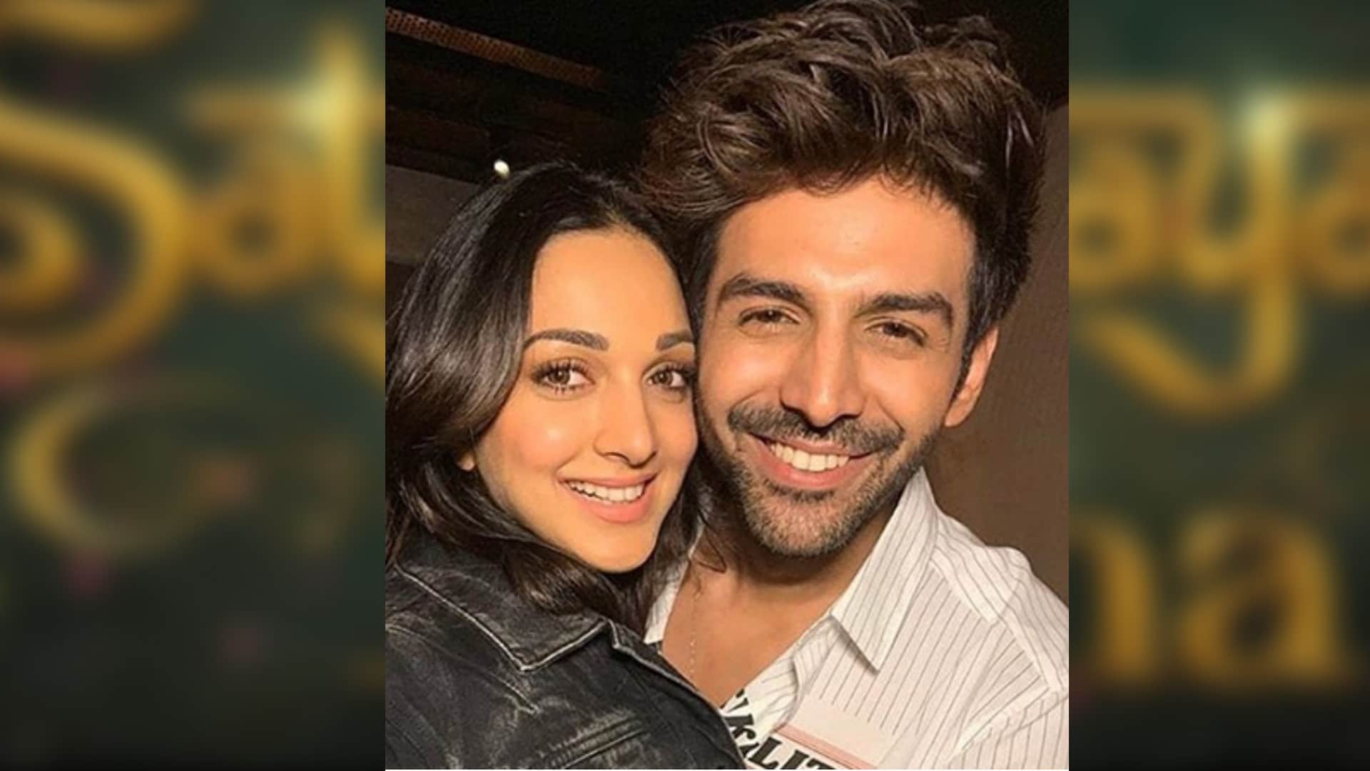 kartik aryna kiara advani starrer film satya prem ki katha first look out the couple is seen in romantic way