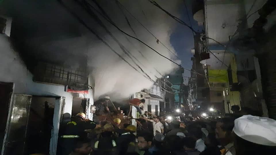Five burned alive eight people rescued in house fire in Moradabad