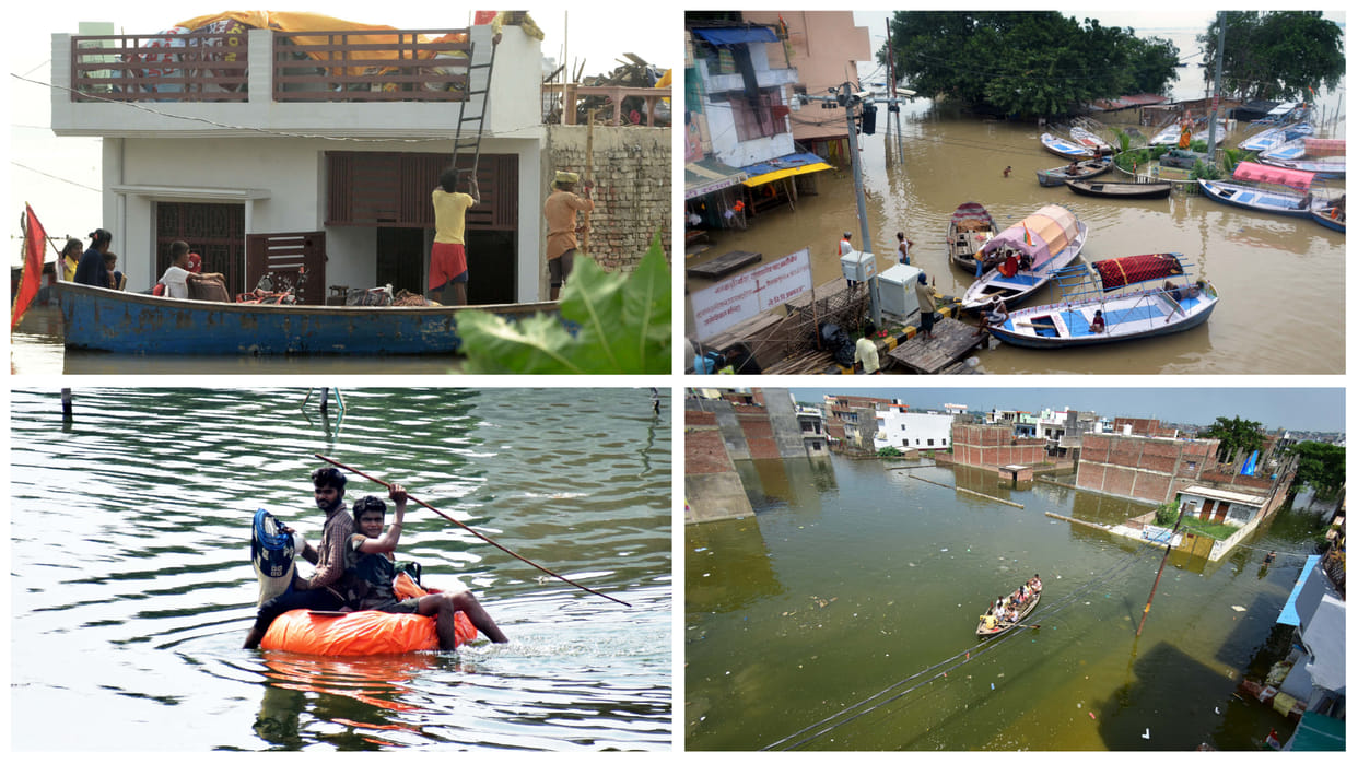 Prayagrajn Flood Ganga-Yamuna eager to break the 2013 record