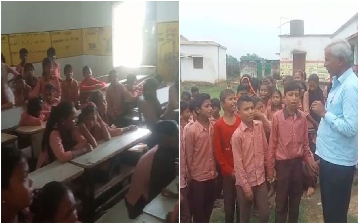 salt and bread in mid day meal children cried bitterly after action taken on headmaster