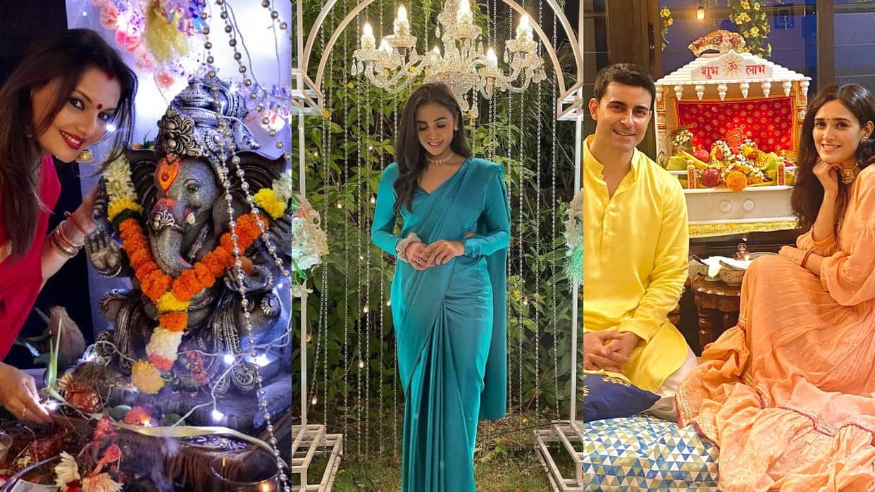 Ganesh Chaturthi 2022 television stars like Deepshikha Pankhuri Sayali to welcome Ganpati Bappa at their home