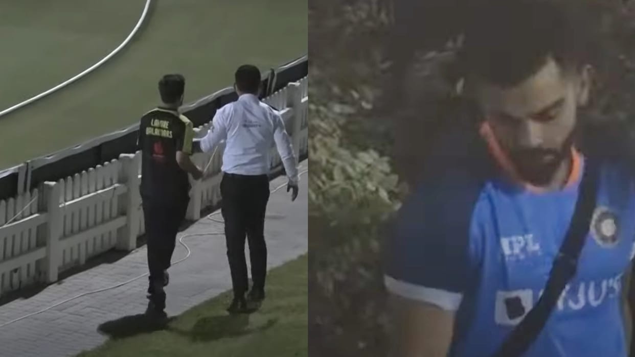 Virat Kohli gesture getting popular when Pakistani fan tries to meet him and Gaurd stops him