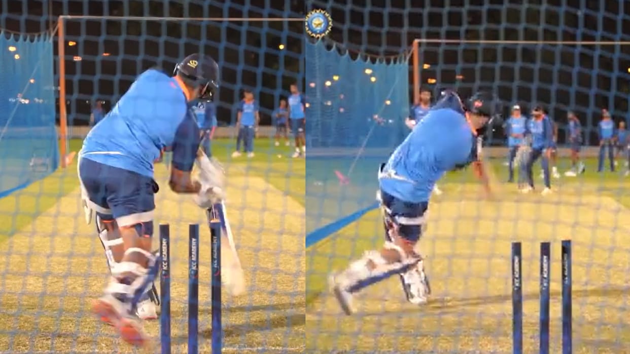 Virat Kohli Practice for inside out and Rohit Sharma for Helicopter shot ahead of IND vs PAK Match