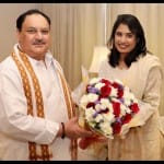 मिताली राज और जेपी नड्डा