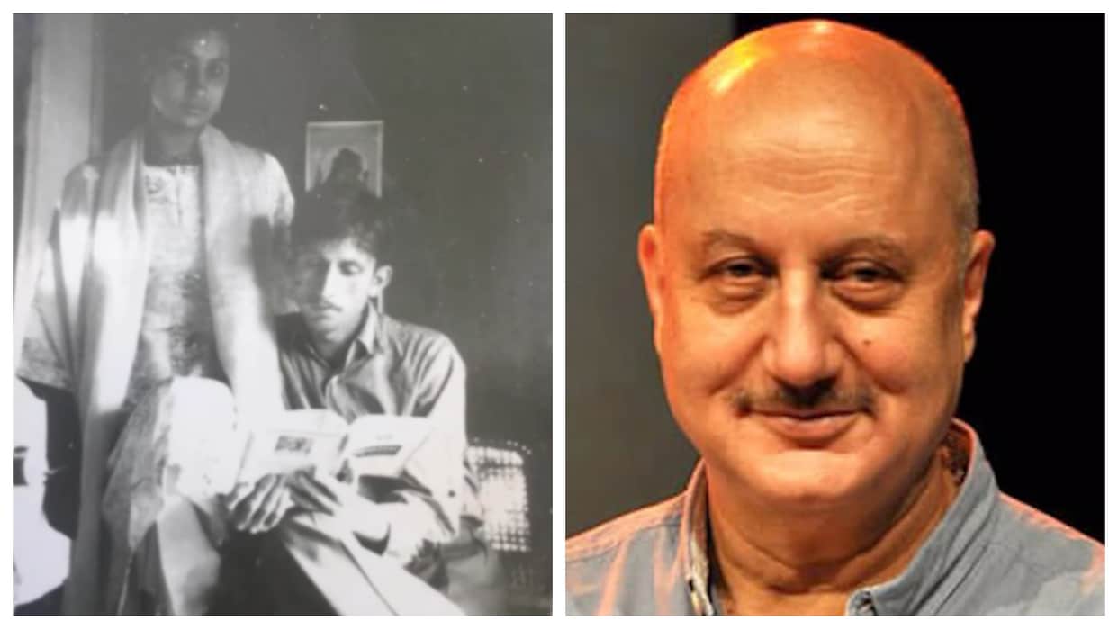 The Kashmir Files actor Anupam Kher shares a old photo of his parents with Pyaasa song Kangana Ranaut reacted