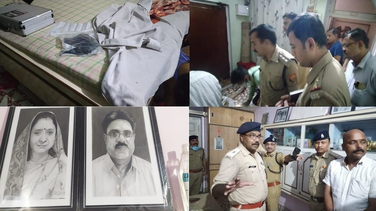 Husband, wife and son die in suspicious condition in Auraiya Couple clashes after son murder two bullets fired