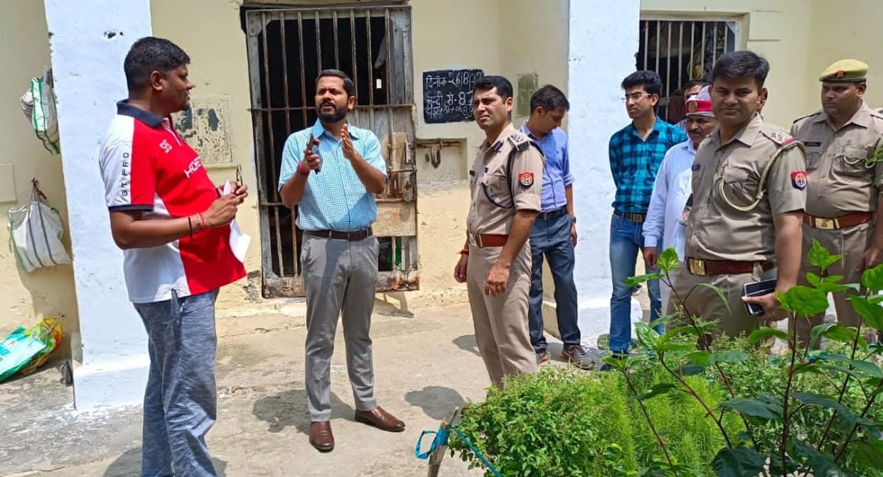 DM SP visit in district jail,minister inspaction,jail minister