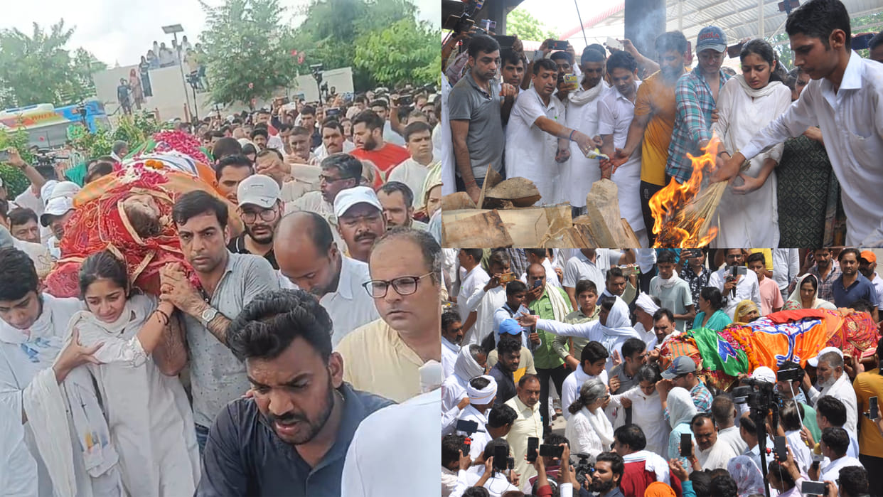 People gathered at funeral of Sonali Phogat, daughter give shoulder