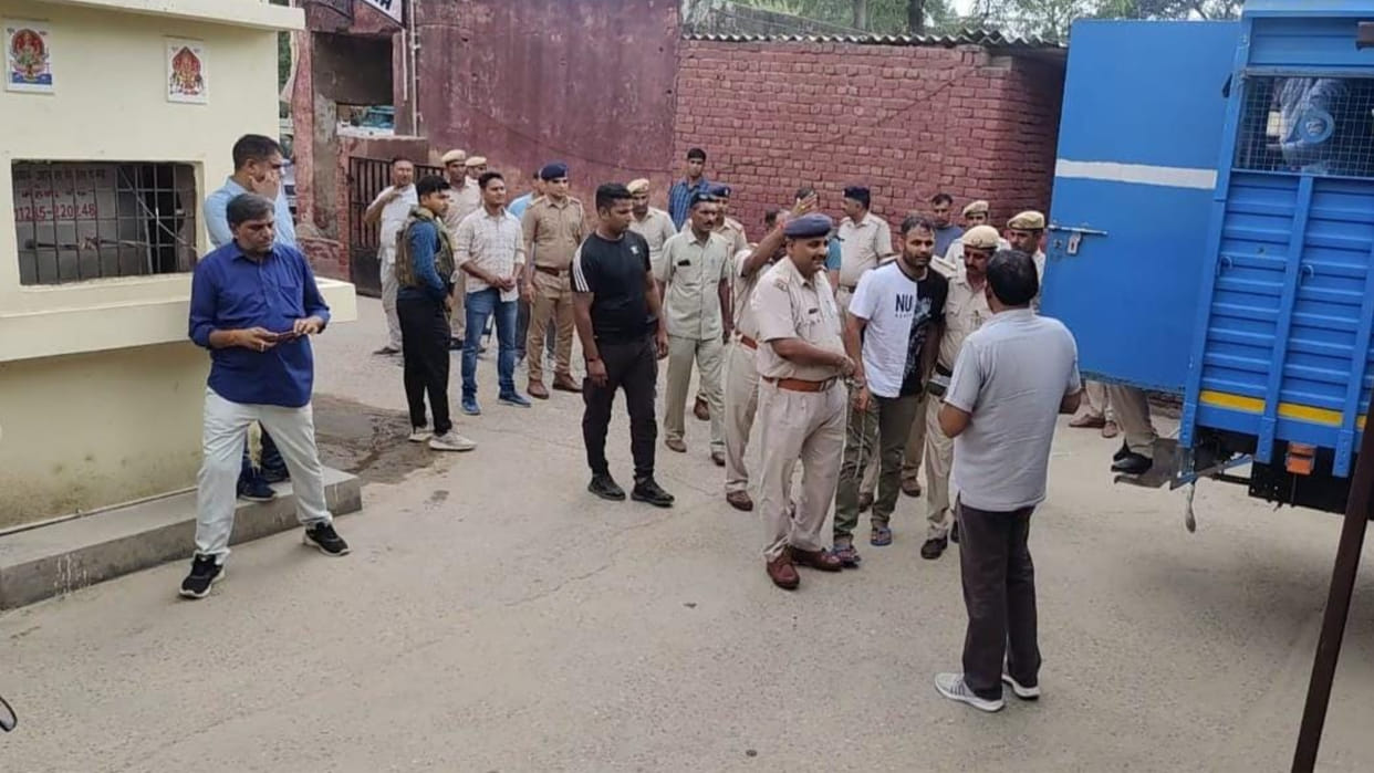 Gangster Papla Gurjar presented in Kanina court, on remand for four days