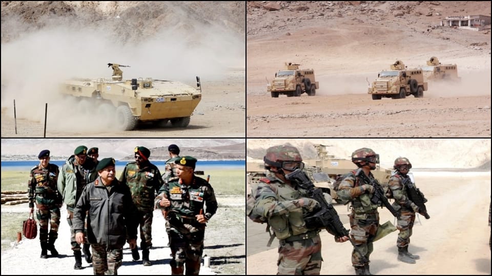 Military commander checked China border readiness, tested the capability of indigenous weapons