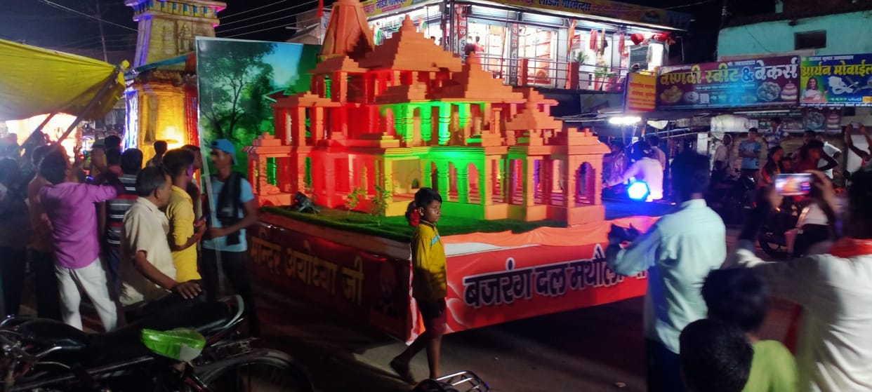 The tableaux at the Dole fair in Mathauli market captivated
