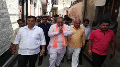 BJP state president Bhupendra Chaudhary reached Meerut, consoled family on death of mother of RSS worker