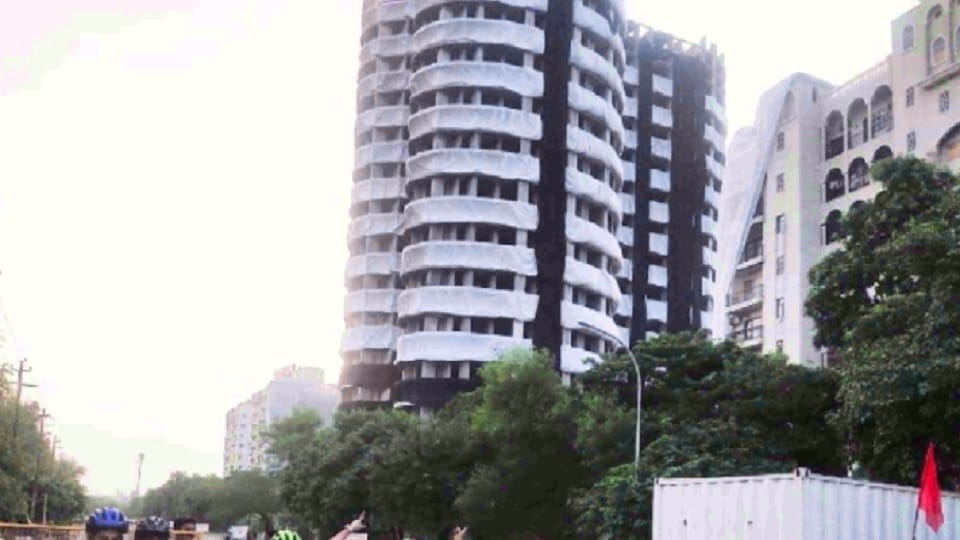 after demolition of noida twin towers challenge to control air pollution